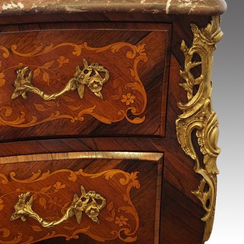 fig 3. Continental marquetry bombe commode