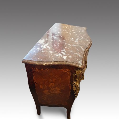 fig 7. Continental marquetry bombe commode