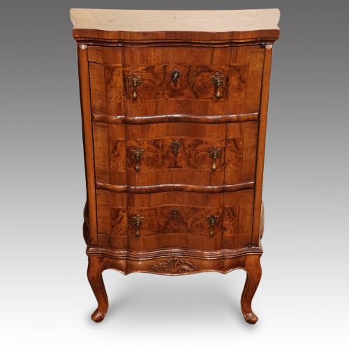 fig 2. Pair of 19thc. walnut Continental cabinets