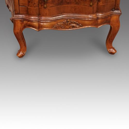 fig 4. Pair of 19thc. walnut Continental cabinets