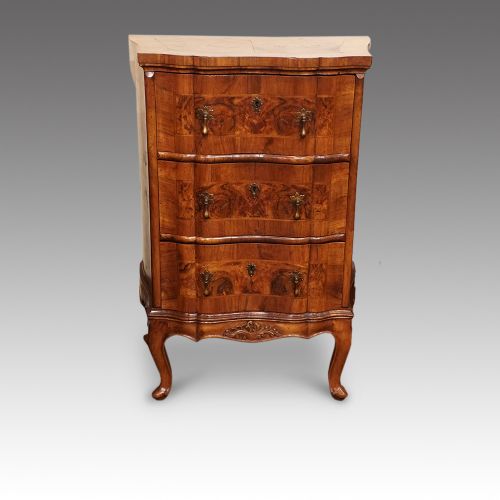 fig 5. Pair of 19thc. walnut Continental cabinets