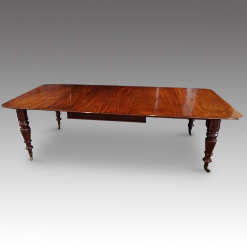 fig 8. William IV mahogany extending dining table