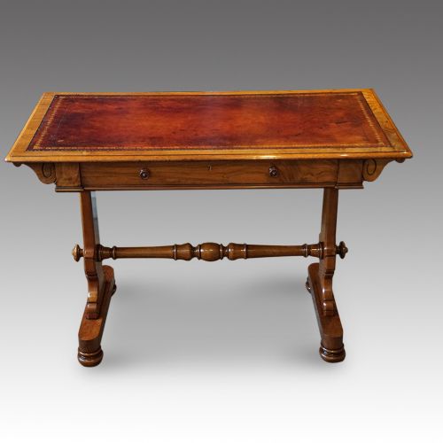 Victorian Walnut Library Table