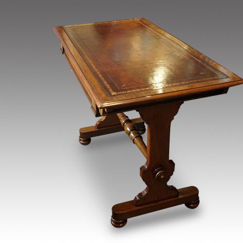 fig 1. Victorian walnut library table