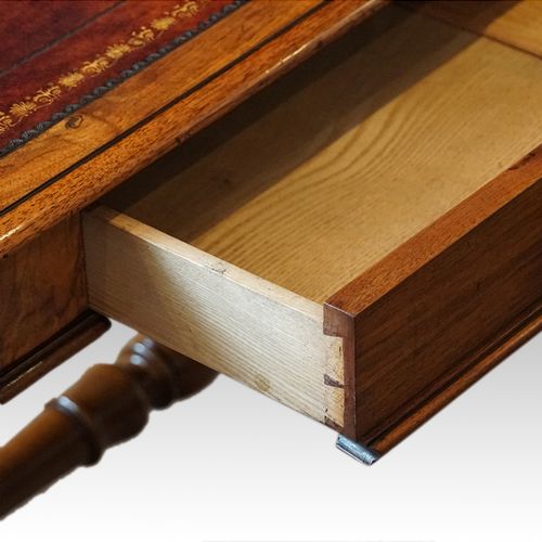 fig 8. Victorian walnut library table