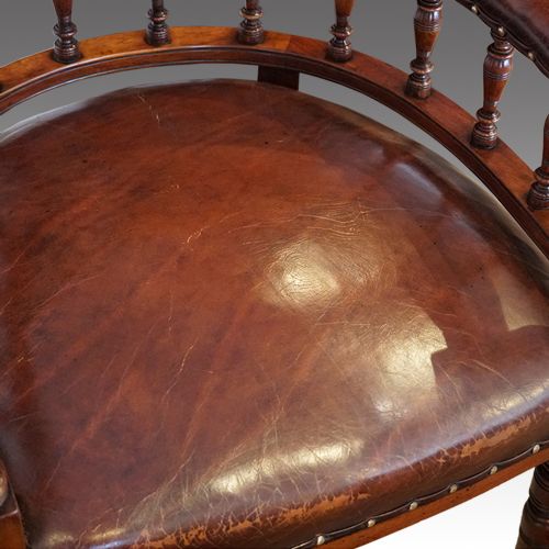 fig 2. Victorian leather desk chair