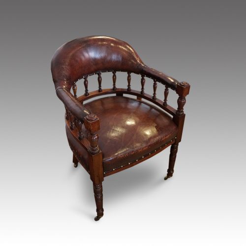 fig 3. Victorian leather desk chair