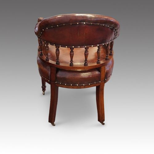 fig 4. Victorian leather desk chair