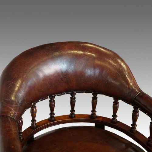 fig 5. Victorian leather desk chair