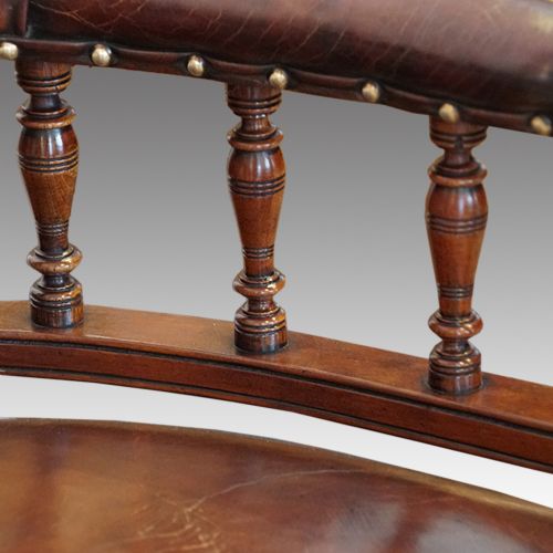 fig 7. Victorian leather desk chair