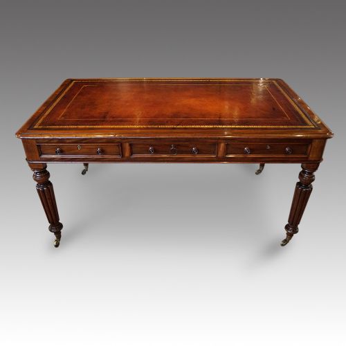Victorian Mahogany Library Table