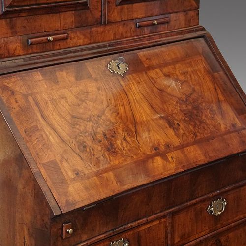 fig 6. Queen Anne walnut bureau bookcase