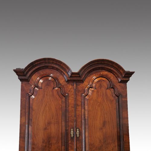 fig 7. Queen Anne walnut bureau bookcase