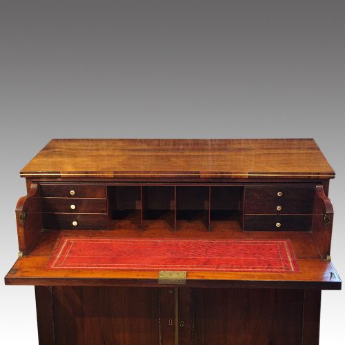 fig 7. Regency brass inlaid secretaire desk