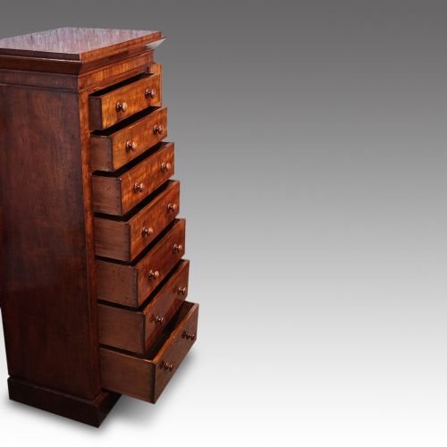 fig 3. Victorian mahogany Wellington chest