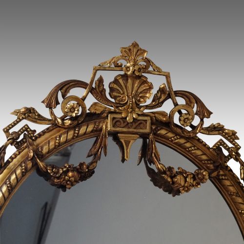 fig 2. Antique gilt oval girandole