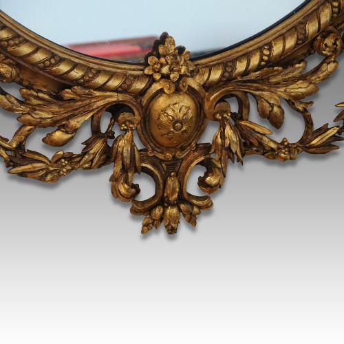 fig 3. Antique gilt oval girandole