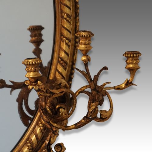 fig 6. Antique gilt oval girandole