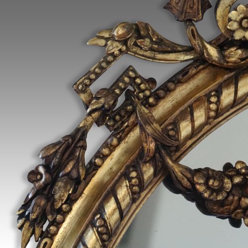 fig 7. Antique gilt oval girandole