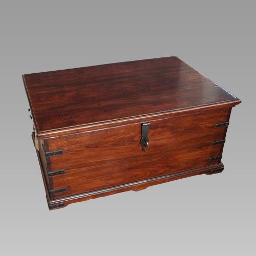 fig 1. Antique teak merchant chest