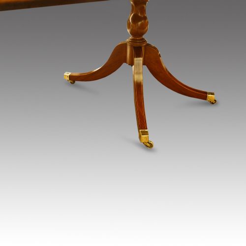 fig 6. Georgian style mahogany 3 pillar dining table