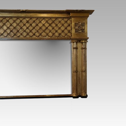 fig 5. 19thc. gilt over mantle mirror