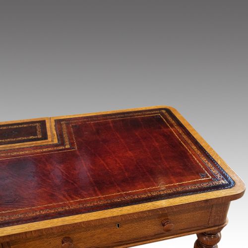 fig 4. Victorian oak writing table