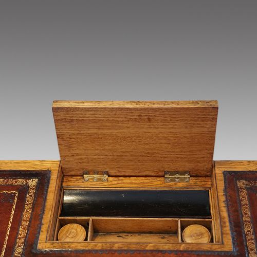 fig 5. Victorian oak writing table