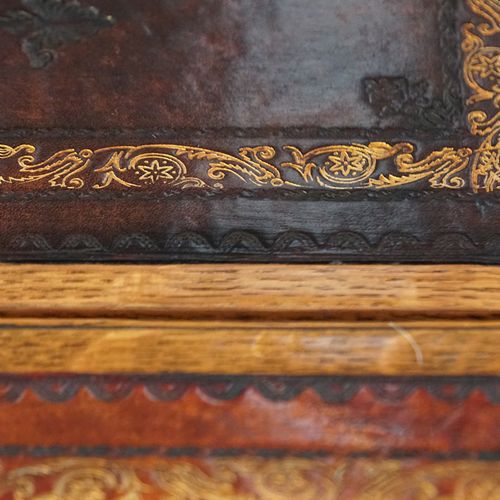 fig 7. Victorian oak writing table
