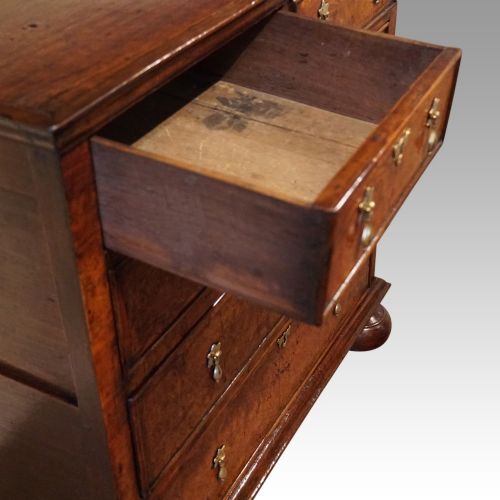 fig 2. Queen Anne oak and burr elm chest