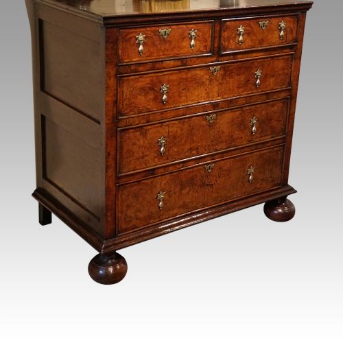 fig 4. Queen Anne oak and burr elm chest