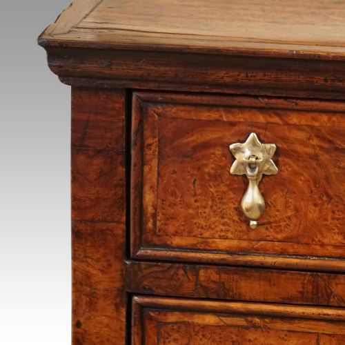 fig 6. Queen Anne oak and burr elm chest