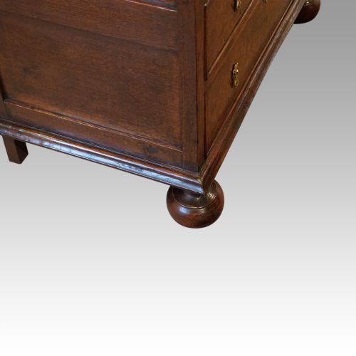 fig 7. Queen Anne oak and burr elm chest