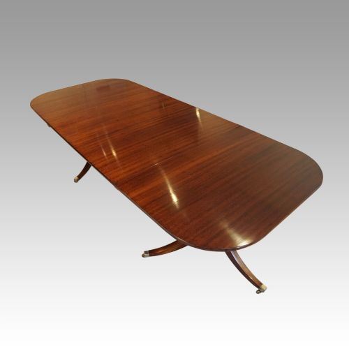 George VI Mahogany Pedestal Dining Table