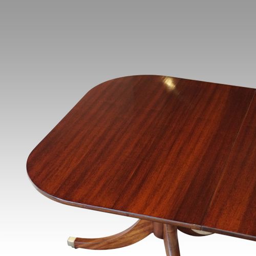 fig 1. George VI mahogany pedestal dining table 