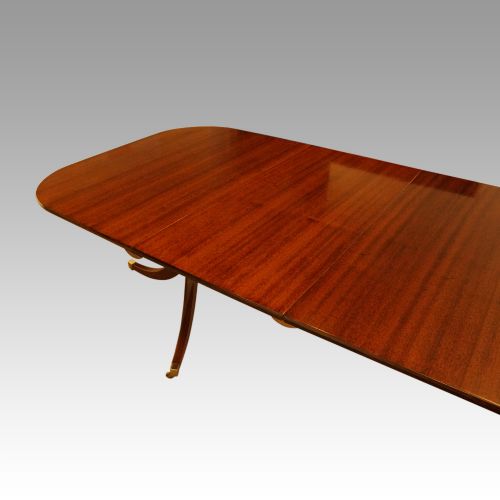 fig 6. George VI mahogany pedestal dining table 