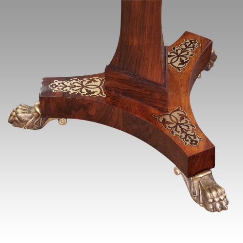 fig 1. Regency brass inlaid worktable