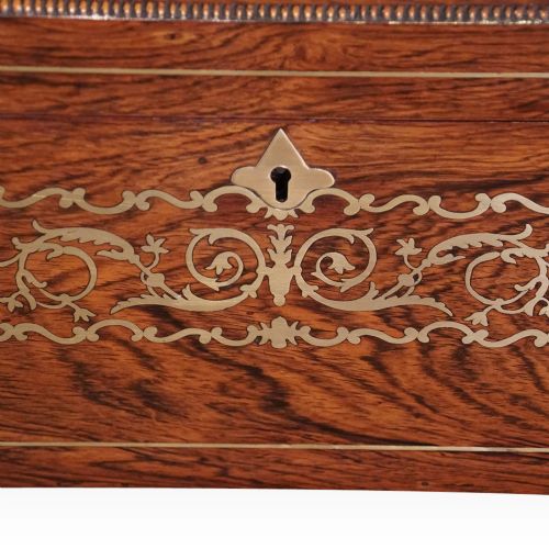 fig 2. Regency brass inlaid worktable