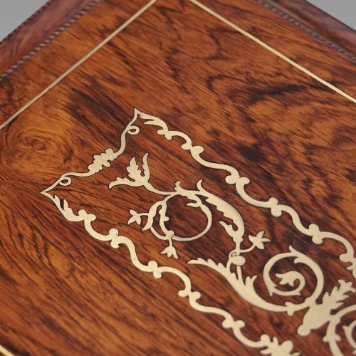 fig 5. Regency brass inlaid worktable