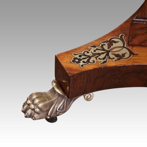 fig 6. Regency brass inlaid worktable