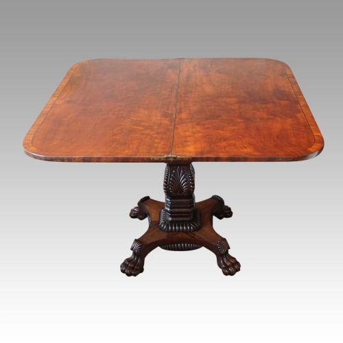 fig 8. William IV mahogany tea table