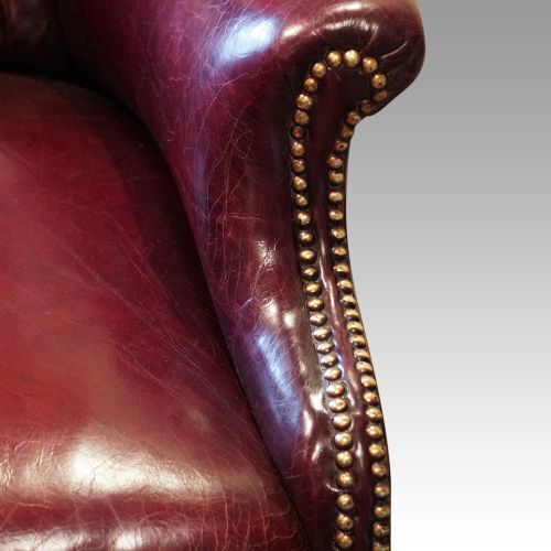 fig 1. Victorian leather reading chair