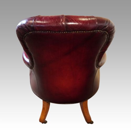 fig 4. Victorian leather reading chair