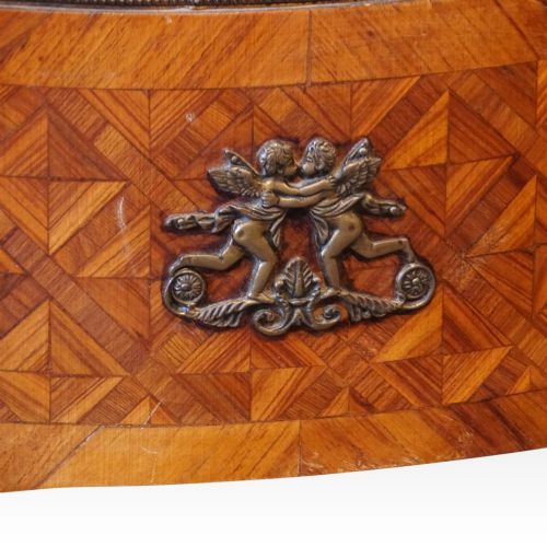 fig 1. Pair of Continental parquetry oval cabinets