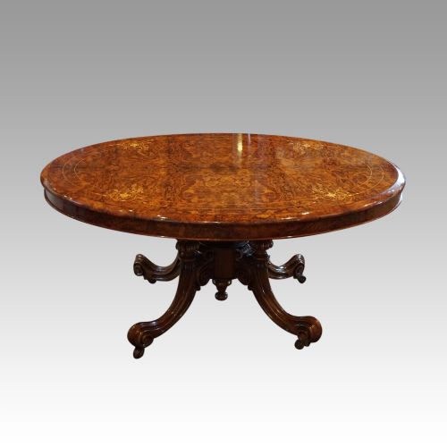 Victorian Inlaid Walnut Coffee Table