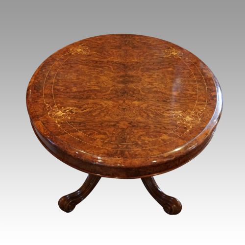 fig 5. Victorian inlaid walnut coffee table