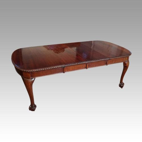 fig 1. Edwardian mahogany extending dining table
