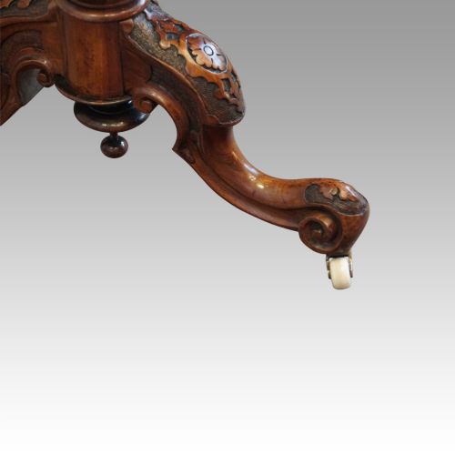 fig 3. Victorian shaped walnut card table