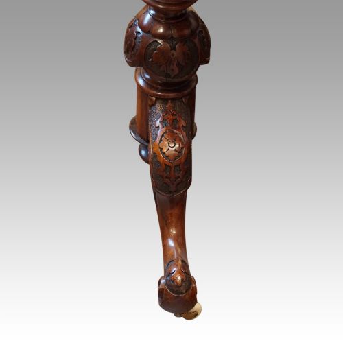 fig 4. Victorian shaped walnut card table