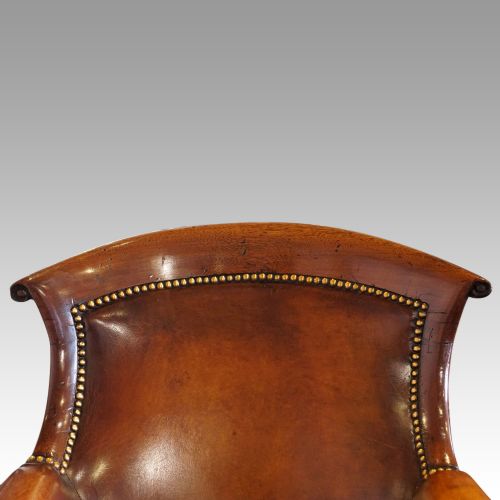 fig 6. Wm IV leather library chair